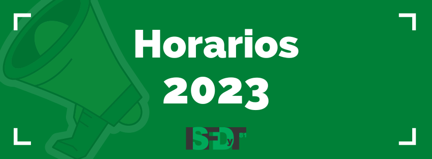 Horarios 2023