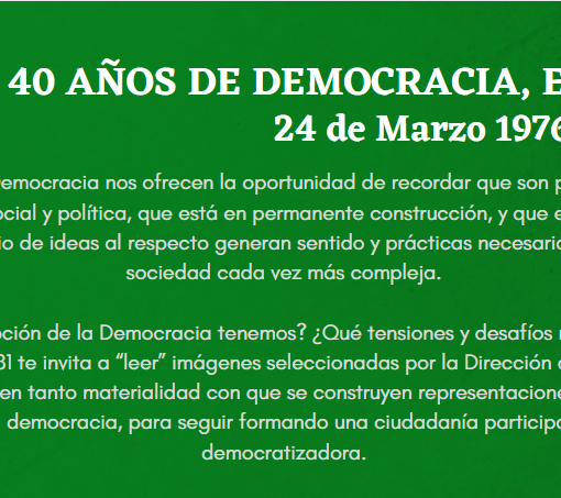 40 AÑOS DE DEMOCRACIA, EN EL 81