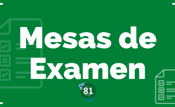 Mesas de Examen