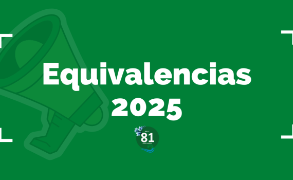 Equivalencias 2025